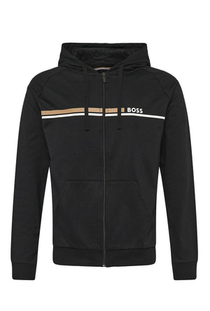 Front image of the Authentic jacket in black, by brand Boss
