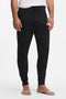 Front image of a model wearing Authentic jogpants in black, by brand Boss