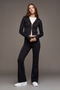 Front image of Deepstar kayla zip jacket in black, by brand Deep star