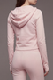 Back image of the Deepstar kayla zip jacket in pink, by brand Deep star