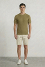 Image of DEEP CONNOR ROUND NECK KNIT in khaki, by brand DEEP