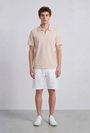 Image of DEEP LEROY POLO in peach, by brand DEEP