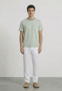 Image of DEEP RONAN ROUND NECK TSHIRT in light green, by brand DEEP
