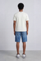 Back image of a model wearing the Deep troy s/s tshirt in white, by brand Deep