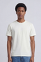 Front image of a model wearing the Deep troy s/s tshirt in white, by brand Deep