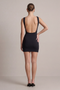 Back image of the Deepstar francis mini dress in black, by brand Deep star