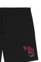 Front detail image of the Dagety sweat shorts in black, by brand Hugo