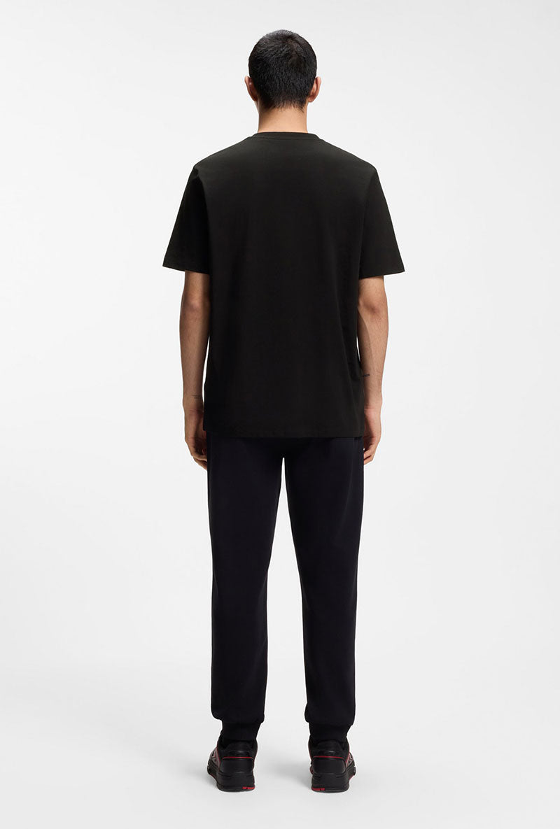 Back image of a model wearing Dlix rb t in black, by brand Hugo
