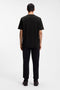 Back image of a model wearing the Dlix rb t in black, by brand Hugo