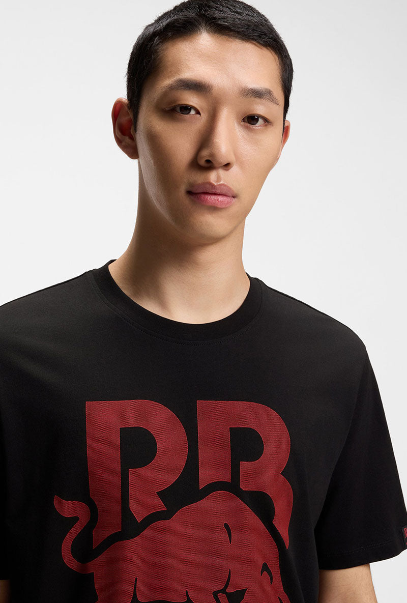 Front image of a model wearing Dlix rb t in black, by brand Hugo