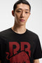 Front image of a model wearing the Dlix rb t in black, by brand Hugo