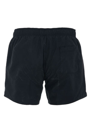 Back image of the Mavi swimshorts in black, by brand Hugo