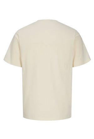 Back image of the Breeze branded ss tee in cream, by brand Jack&jones