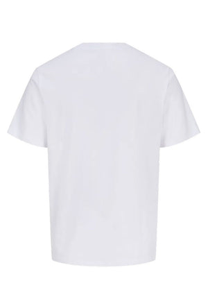 Back image of the Breeze branded ss tee in white, by brand Jack&jones
