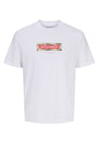 Image of BREEZE BRANDED SS TEE in white, by brand JACK&JONES
