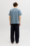 Back image of the Daytona striped shortsleeve tee in blue, by brand Jack&jones