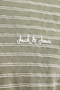 Front image of the Daytona striped shortsleeve tee in khaki, by brand Jack&jones