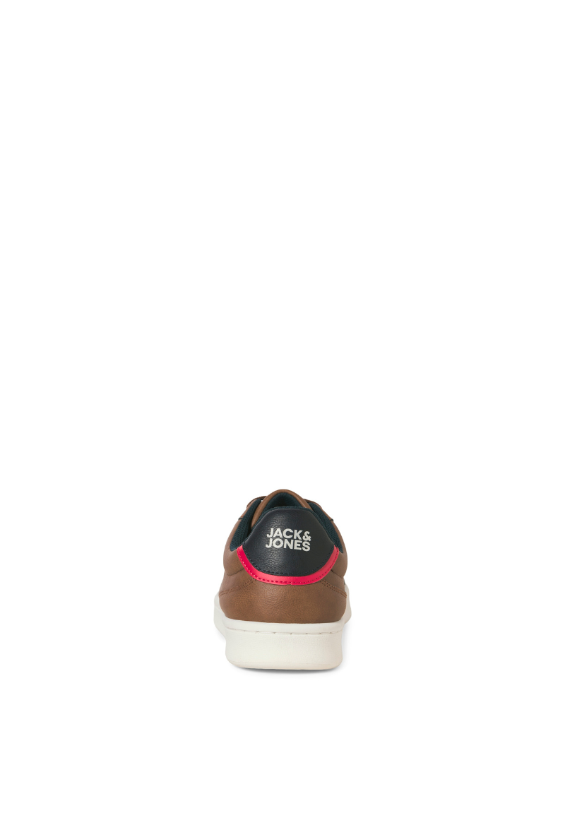 Back image of Jack and jones hastings pu sneaker in brown, by brand Jack&jones