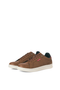 Front image of the Jack and jones hastings pu sneaker in brown, by brand Jack&jones