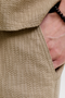 Front image of the Jaiden wavy jogger shorts in stone, by brand Jack&jones
