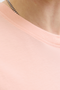 Front image of the Montauk chestie shortsleeve tee in peach, by brand Jack&jones