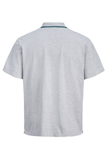 Back image of the Blaze s/s polo in grey, by brand Jack&jones