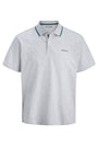 Image of BLAZE S/S POLO in grey, by brand JACK&JONES