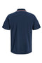 Back image of the Blaze s/s polo in navy, by brand Jack&jones