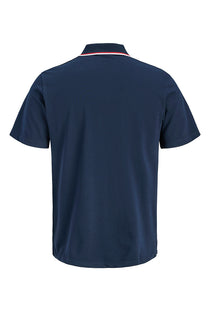 Back image of the Blaze s/s polo in navy, by brand Jack&jones