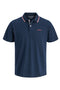 Front image of Blaze s/s polo in navy, by brand Jack&jones