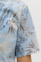 Front image of the Honolulu aop ss shirt in blue, by brand Jack&jones