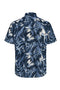 Back image of the Honolulu aop ss shirt in navy, by brand Jack&jones