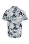 Back image of the Honolulu aop ss shirt in white, by brand Jack&jones