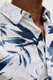 Front image of the Honolulu aop ss shirt in white, by brand Jack&jones