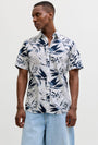 Image of HONOLULU AOP SS SHIRT in white, by brand JACK&JONES