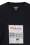 Front detail image of the Montauk photo ss tee in black, by brand Jack&jones
