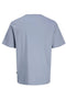 Back image of the Montauk photo ss tee in blue, by brand Jack&jones