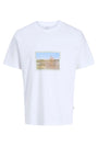 Image of MONTAUK PHOTO SS TEE in white, by brand JACK&JONES