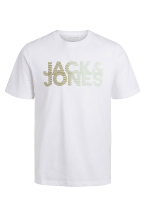 Buy Jack Jones Men Navy Blue Printed Pure Cotton T Shirt - Tshirts