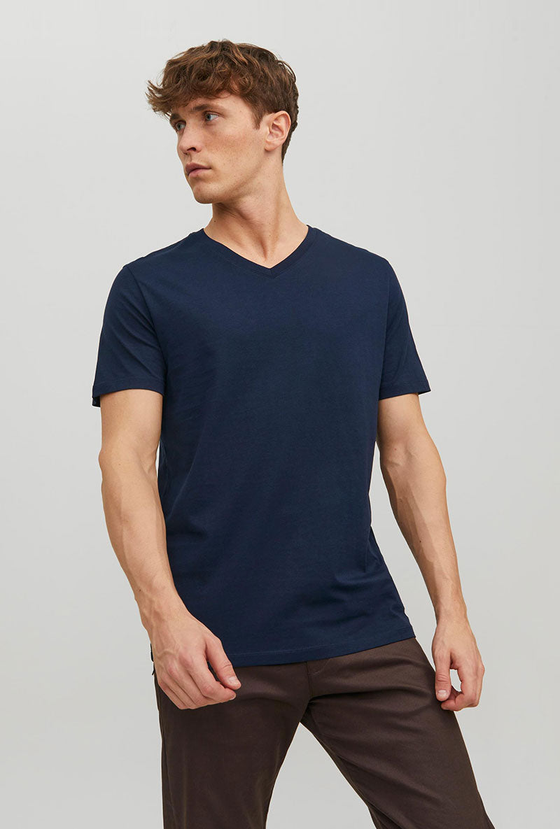 JACK AND JONES ORGANIC VNECK TSHIRT