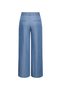 Back image of the Jasper high waist wide pants in light denim, by brand Jacqueline de yong