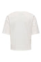 Back image of the Cally s/s print tshirt in off white, by brand Jacqueline de yong