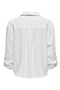 Back image of the Caya linen loose l/s shirt in white, by brand Jacqueline de yong