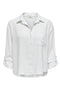 Front image of the Caya linen loose l/s shirt in white, by brand Jacqueline de yong