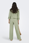 Back image of the Caya linen midwaist pants in khaki, by brand Jacqueline de yong