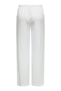Back image of the Caya linen midwaist pants in white, by brand Jacqueline de yong