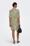 Back image of the Debbie short sleeve oversized dress in sage, by brand Jacqueline de yong