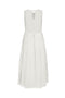 Back image of the Diego s/l smock midi dress in white, by brand Jacqueline de yong