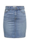 Front image of the Jdu moon hw denim skirt in denim, by brand Jacqueline de yong