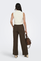 Back image of the Jdy milan linen sleeveless waistcoat in oat, by brand Jacqueline de yong